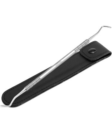 Corners foot care foot care instrument with case of stainless steel long middle -wide ends - nail lifter nail care double instrument pedicure instrument.Specialist retail quality long medium width end