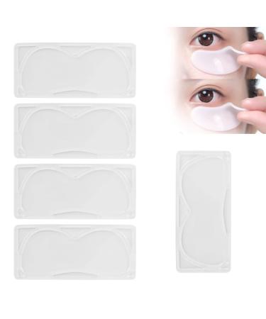 Transparent Eye Mask Mold 5pcs Reusable Eye Patch Tray Portable Eye Pad Tray for DIY