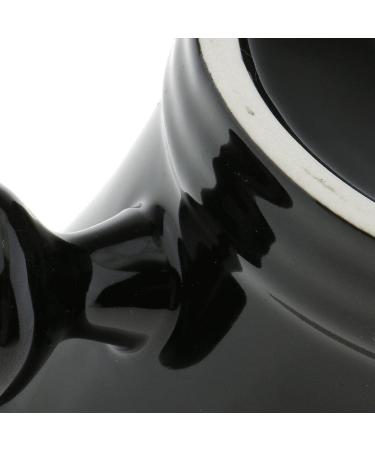 Black Ceramics Men Shaving Mug Bowl | Premium Barber Beard Shaving Brush Soap Cup - Buy Online on SooperMarket.com