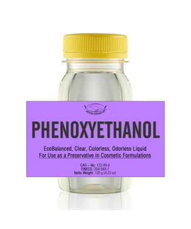 PHENOXYETHANOL EcoBalanced Clear Colorless Odorless Liquid - for Homemade Cosmetics and Other Craft Projects Preservative - 4.23 Oz