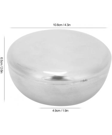 FILFEEL Stainless Steel Shaving Bowl with Lid | Ideal for Shaving Soap & Rich Lather (304 Stainless Steel) - Premium Quality & Durability - Buy Online on SooperMarket.com