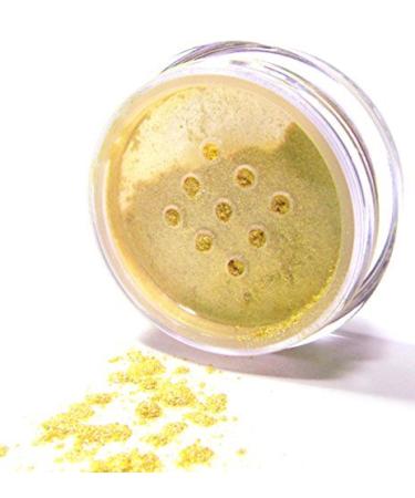Pure Ziva  Metallic Shiny Yellow Gold Loose Powder Mineral Glitter Single Pot Eyeshadow Dust Pigments  Talc  Paraben & Cruelty Free  No Animal Testing