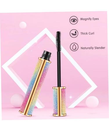 Mascara Black Silk Fiber Eyelashes Thick Extension Mascara 4D Long Waterproof Eyelash Brush Makeup Tool Cosmetics for Eye 8G Mascara - Buy Online on SooperMarket.com