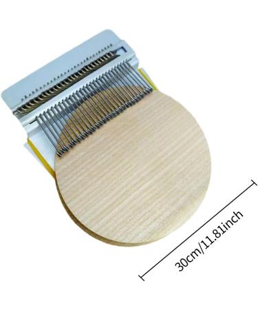 Loom Speedweve Type Weave Tool - 28 Hooks Wooden Mini Darning Machine for DIY Beginners - Buy Online on SooperMarket.com