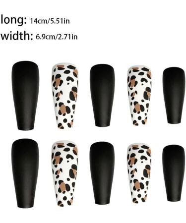 Dajidafu 1 Set French Tip Press on Nails Frosted Manicure Artificial Fingernails Matte Decals Wraps Full Cover Salon DIY - Buy Online on SooperMarket.com