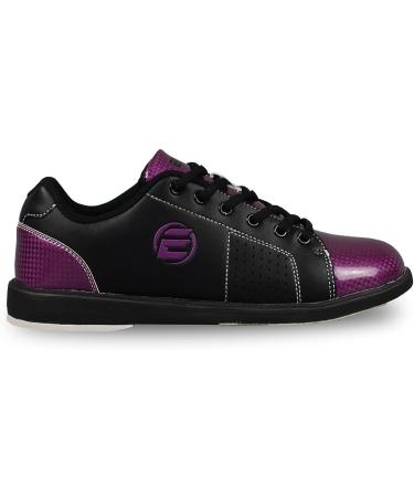 ELITE Women's Classic Black/Purple Bowling Shoes 8 - Stylish and Comfortable for Bowling Enthusiasts - Buy Online on SooperMarket.com