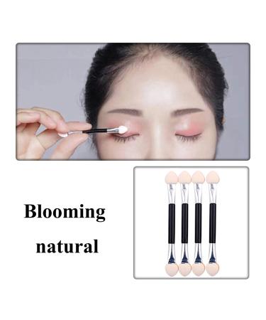 30 pcs Disposable Dual-Sided Eye Shadow Sponge Brushes | Professional Double-End Makeup Applicator Set | Manicure Cosmetic Tool | 9.5CM Aluminum Tube - Buy Online on SooperMarket.com