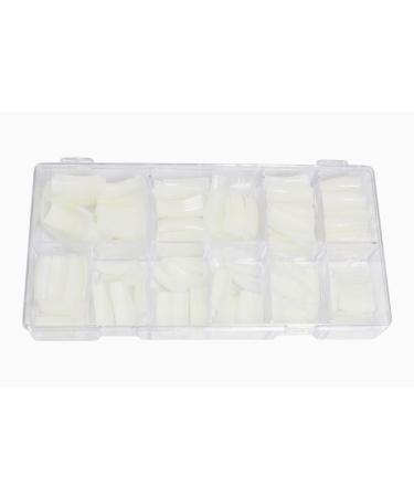 KM-Nails Premium Tips in Box with Adhesive Surface 100 Pieces American Shape