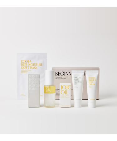 Beginner Edition (Jojoba Oil 10ml Jojoba Toner 50ml Jojoba Barrier Plus Cream 30ml Jojoba Mask Sheet 1ea Tamanu Hero Carlming Gel 30ml Neroli Powder Wash 5ea)