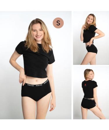 Noblood Period Underwear - Washable Cotton Menstruation Briefs (XXS-3XL) | Eco-Friendly & Absorbent Period Protection - 3-Pack - Buy Online on SooperMarket.com