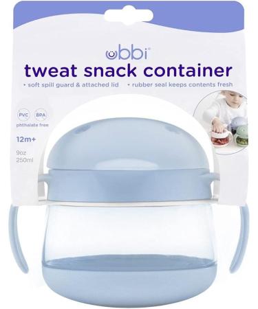 Ubbi Tweat No Spill Snack Container - BPA-Free Toddler Travel Accessories - Cloudy Blue - Buy Online on SooperMarket.com