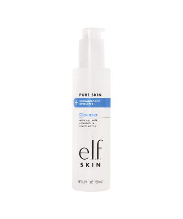 e.l.f. Pure Skin Cleanser  Non-Foaming Creamy & Gentle Daily Face Wash  Removes Dirt  Oil & Impurities Without Irritation  6 Oz