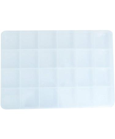 RLECS 2PCS Transparent Plastic Jewelry Organizer Box - 24 Slots Storage Container for Bead Rings Display - Buy Online on SooperMarket.com
