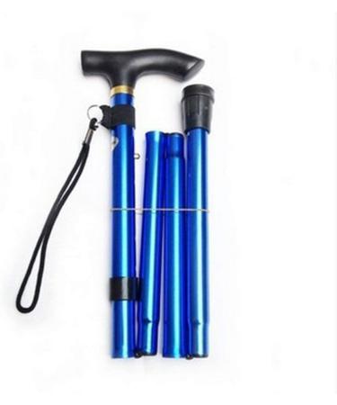 Walking Stick Folding Cane Crutches Foldable Stick Booster Ultralight Trekking Pole Telescopic Walking Stick Outdoor Travel Aluminum Crutches
