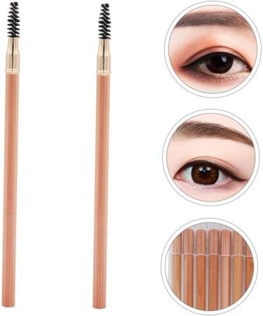 CANIGHT 2pcs Double Ended Eyebrow Pencil with Brush Women Brow Pencil Dark Brown Eyebrow Pencils Wood - Buy Online on SooperMarket.com