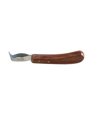 EQUINOX Farrier Hoof Loop Knife With Pick Head Wooden Handle Premium Quality Razor Edge Blade