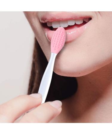 Silicone Lip Brush & Double-Sided Nose Scrubber - 2PCS Soft Blackhead Cleaner for Flawless Skin - Buy Online on SooperMarket.com