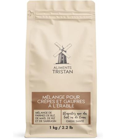 Aliments Tristan Maple Pancake and Waffle Mix 1Kg Natural Flour Blend for Baked Goods Breakfast Desserts and Pastries Just Add Milk or Water No Artificial Flavors Made in Canada - Buy Online on SooperMarket.com