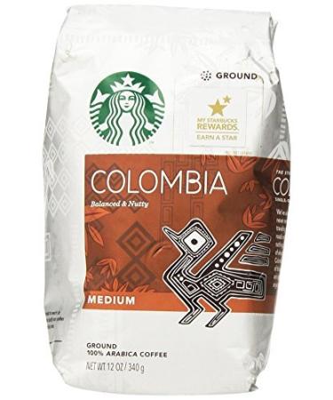 Starbucks Ground Coffee Medium Roast Columbia 12oz (Pack of 3)