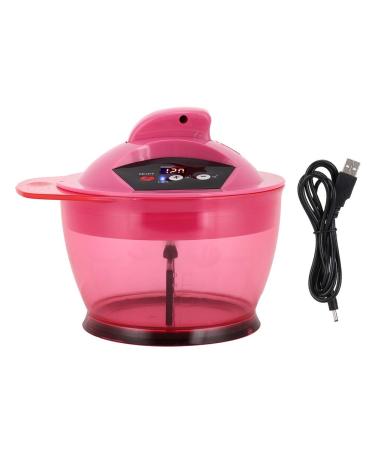 Electric Hair Coloring Bowl Dyestuff Automatic Mixer Blender Hair Dye Cream Mixing Bowl Electric Mixer Dyestuff Blender Hair Dye Mixing Bowl Automatic Mixer Dyestuff Mixing Bowl(rose red)
