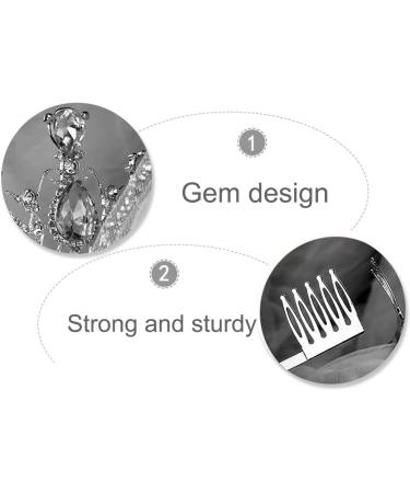 Tiara Crown Crystal Rhinestone Bridal Princess Headband with Comb for Women Bridal Party Wedding Birthdays Anniversaries - Buy Online on SooperMarket.com