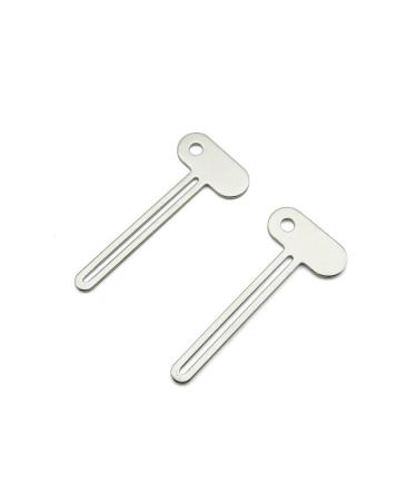 Tube Squeezer Tube Squeezer Extruder Stainless Steel Tube Tube Ringer Cream Toothpaste Ointment Extruder Multifunctional Living Convenient Energy Saving Eco Measures Toothpaste Gray Hair Dyeing Ointment Practical Cream Cosmetics Paints (2 Pieces) To Profe