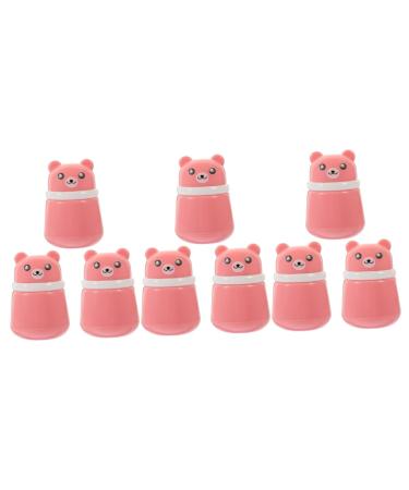 minkissy 9 Pcs Powder Puff Box Baby Powder Baby Powders Travel Baby Powder Loose Powder Sponge Powder Puff Kit Baby Powder Box Powder Puff Bottle Baby Powder Storage Bottle Powder Dispenser 10X7CMx3pcs Pinkx3pcs