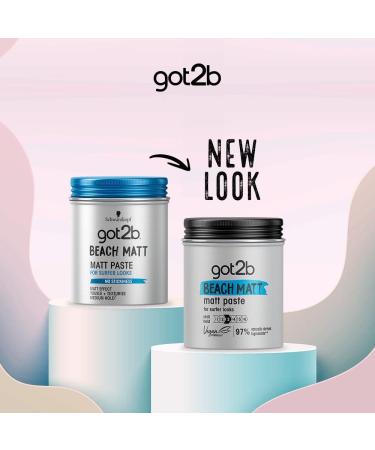 Got2b Beach Matt Medium Hold Hair Paste 100ml - Matt Texture, No Stickiness - Buy Online on SooperMarket.com