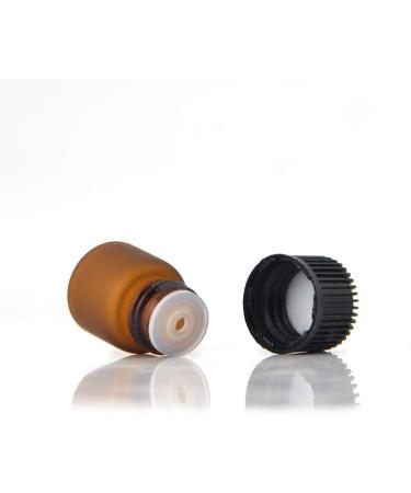 Enslz 50 Empty Amber Glass Bottles for Essential Oils - Refillable Brown 1ml | Perfect for DIY and Craft Projects - Buy Online on SooperMarket.com