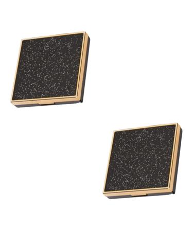 Mikinona 2 Pcs Empty Eye Shadow Pallet Empty Eyeshadow Eye Shadow Empty Palette DIY Eyeshadow Black