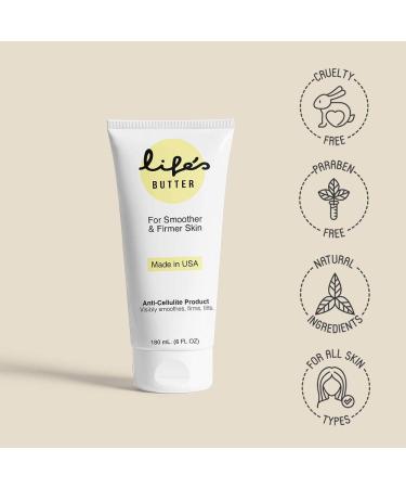 Life's Butter Anti-Cellulite Cream with Coenzyme Q10, L-Carnitine, and Coconut Oil - 6 Fl Oz (Pack of 1) - Buy Online on SooperMarket.com