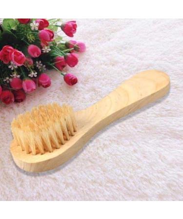 Hiibaby 2PCS Facial Cleaning Exfoliate Brush Facial Skin Care Tool Pore Cleaner Brush with High Grade wood Holder and Soft Bristle 100% Natural Bristles - Buy Online on SooperMarket.com