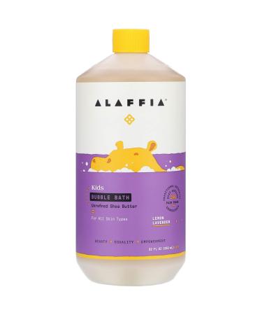 Alaffia Kids Bubble Bath Lemon Lavender 32 fl oz (950 ml)