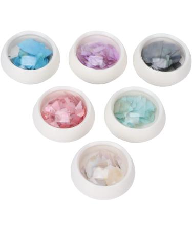 6 Boxes Irregular Seashell Slices Nail Art Glitter Sequins Seashell Nail Glitter Sequins 3D Nail Art Crushed Sea Shell 3D Laser Nail Flakes Irregular Iride - Buy Online on SooperMarket.com