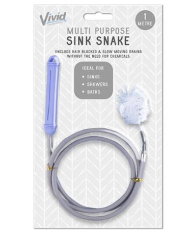Multi-Purpose Sink Snake - Unclogs Hair Blocked & Slow Moving Drains