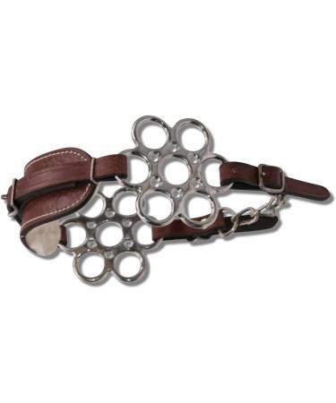 AMKA Hackamore Flora - Soft Padded Bitless Bridle with Flower Wheel | Brown | International Shipping Available - Buy Online on SooperMarket.com