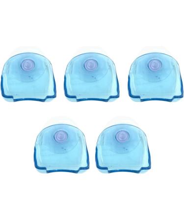 Set of 5 Plastic Suction Cup Razor Holders - Bathroom Organizer - Blue - 2X Pack - Ideal for International Shipping - Buy Online on SooperMarket.com