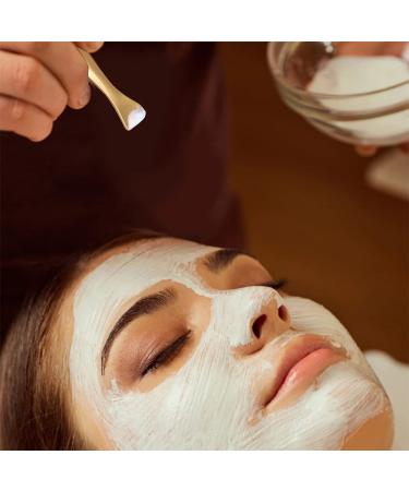 Metal Eye Cream Applicator Stick and Mini Spoon Spatula Set - Zinc Alloy Makeup Tool for Facial Massage and Cream Application (Gold) - Buy Online on SooperMarket.com