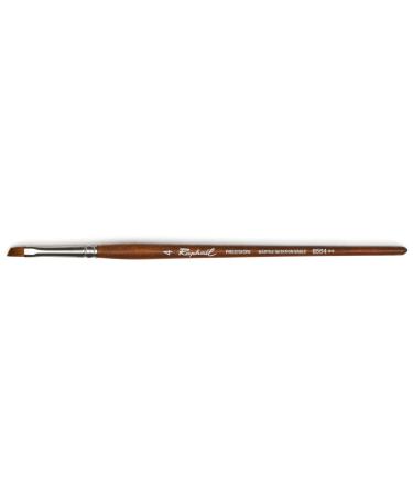 Raphael Precision 8564 Short Handle Brush, Angular, 4, Natural 4 Natural