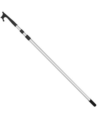 Five Oceans FO3466 Telescoping Aluminum Boat Hook, Extends from 4-1/2 ft / 56 inches (142cm) to 12 ft / 144 inches (366cm), Anodized Aluminum shaft, ABS Plastic