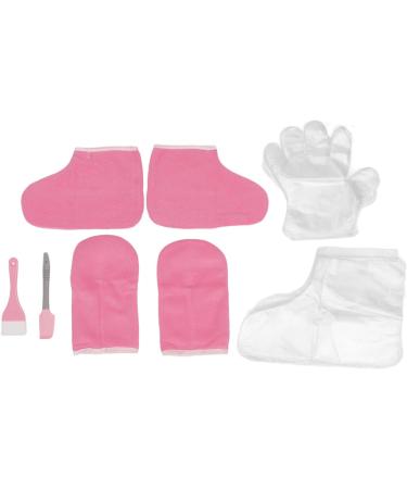 Paraffin Hand Foot Gloves Flannel Keep Warm Wax Hand Foot Liners Paraffin Mittens Foot Set Gloves & Socks for Hot Wax Hand Thermal SPA Therabath Wax - Buy Online on SooperMarket.com