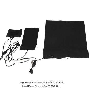 Plplaaoo 2-in-1 USB Electric Heating Cushion - 3-Speed Adjustable Temperature Waterproof Fabric Heater for Jackets and Clothing - Buy Online on SooperMarket.com