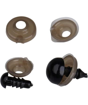 200pcs Black Plastic Safety Eyes for Toy Making and DIY Crafts - 6-12mm - Buy Online on SooperMarket.com