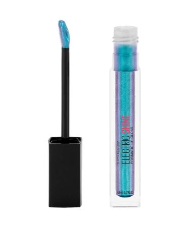 Maybelline Lip Studio Electric Shine Prismatic Lip Gloss in Electric Blue - 0.17 fl. oz - Buy Online on SooperMarket.com