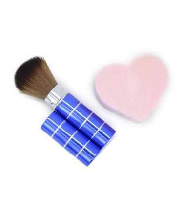 NOLITOY Powder Brush Nylon Bristles Makeupbrushes Shadow Cosmetic Brush Makeup Face Telescopic Brush Make up Brush Foundation Brush Retractable Brush Makeup Brush Blush Brush Paint Metal