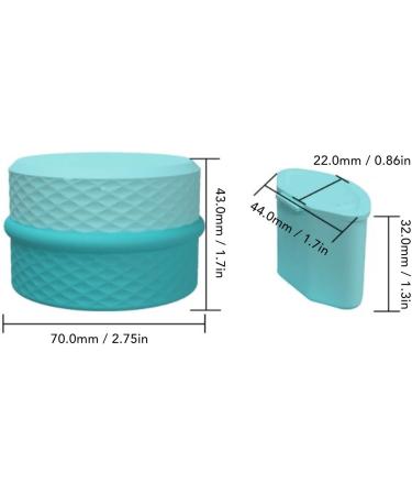 Verdant Touch Empty Silicone Cream Jar Travel Silicone Makeup Container Refillable Portable Cream Jar Blue - Buy Online on SooperMarket.com