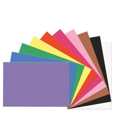 Prang (Formerly SunWorks) Construction Paper  10 Assorted Colors  12 x 18  100 Sheets