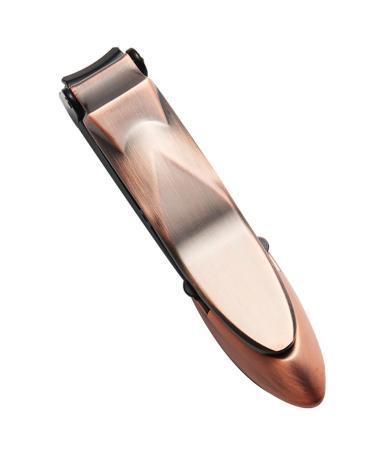 Stainless Steel Nail Clipper with Splash-Proof Design Ergonomic Handle and 5 Color Choices