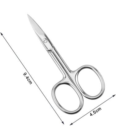 Stainless Steel Cuticle Scissors Eyebrow Trimmer Scissors Nail Scissors Premium Manicure Scissors for Manicure Pedicure Eyebrows Beard - Buy Online on SooperMarket.com