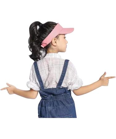 Aidier Kinder Visor Cap for Boys & Girls | Sun Protection Hat for Ages 4-10 | Ideal for Running Golf Tennis & Beach Activities - Pink - Buy Online on SooperMarket.com